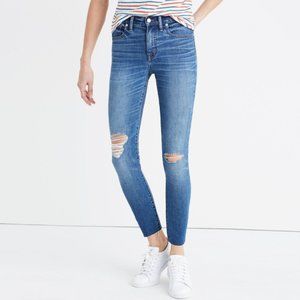 Madewell 9" High Riser Skinny Crop in Bruce Wash - Sz 27